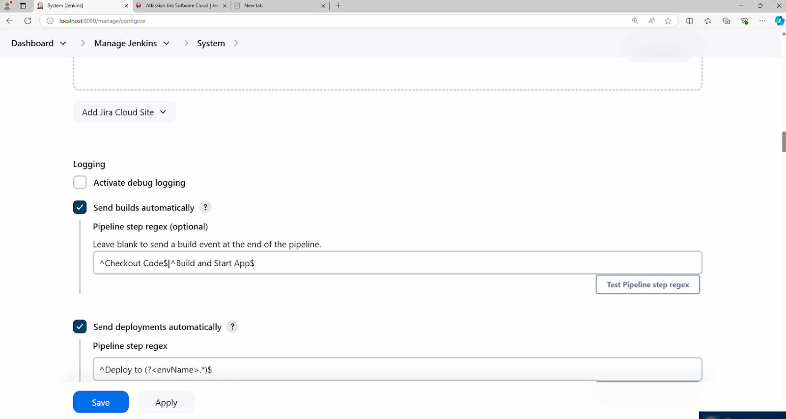 Regex Pipeline Example